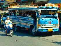 Baht Bus local transport around Phuket Island