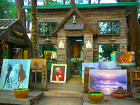 Picture Gallery on the beach in Phuket, Thailand