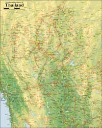 North Thailand Map