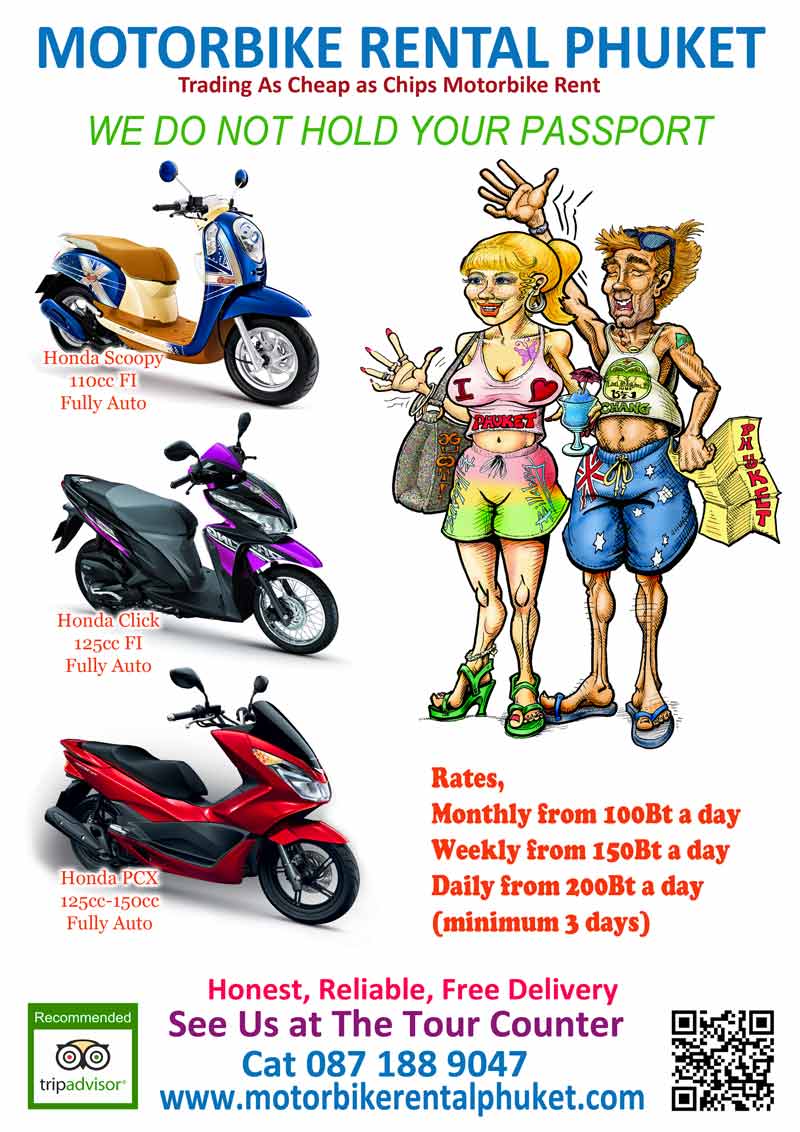 Phuket Rental Motorbike Prices