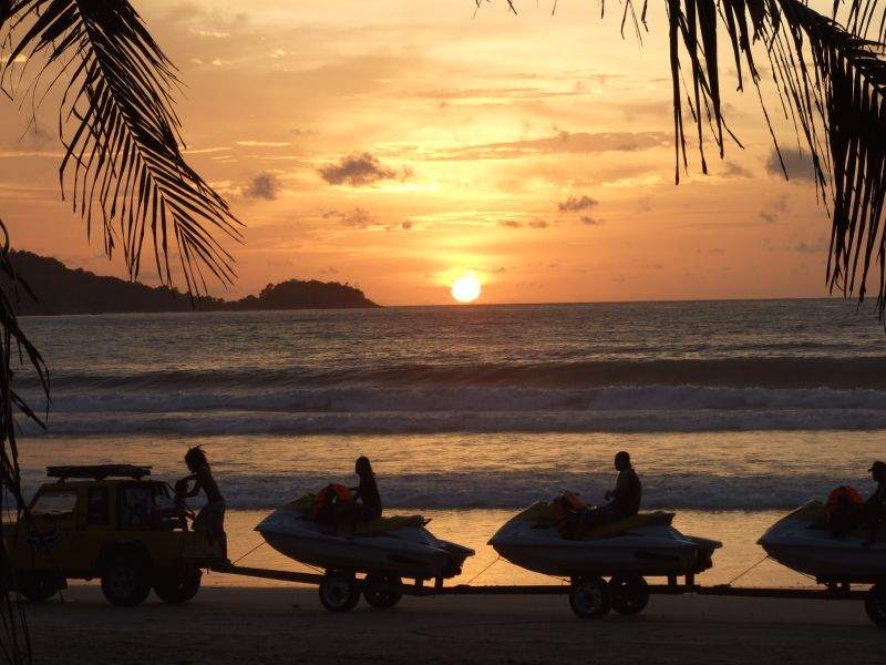 Jet Skis at sunset, Patong Beach