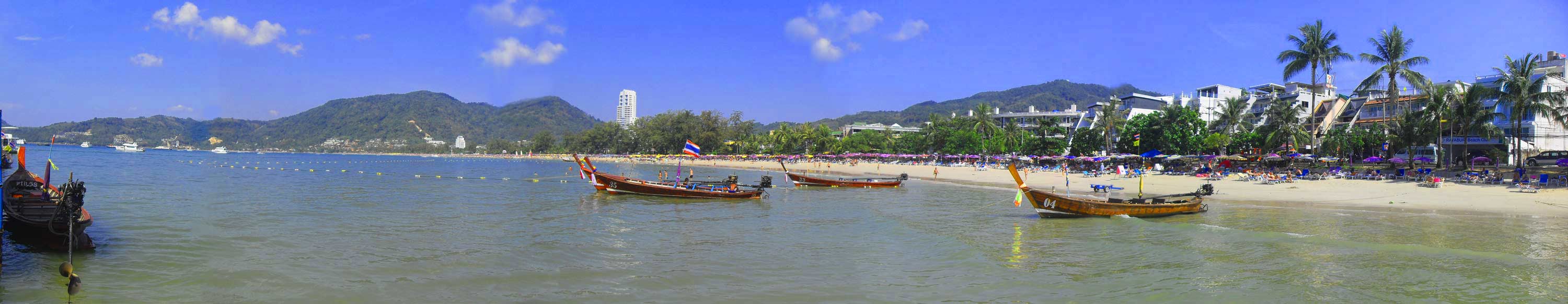 Patong Beach, Sun Bathing, Sun Baking, Swimming, Boating, Fishing, Snorkeling, Phuket