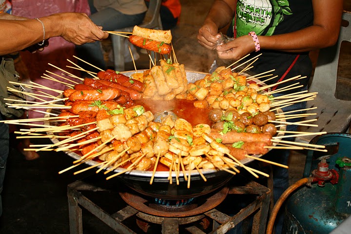 Some kebabs sold on the street, Phuket Town