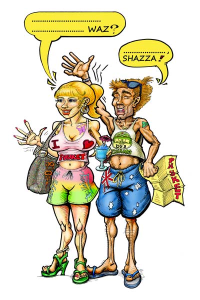 Shazza and Waz Caption Competition